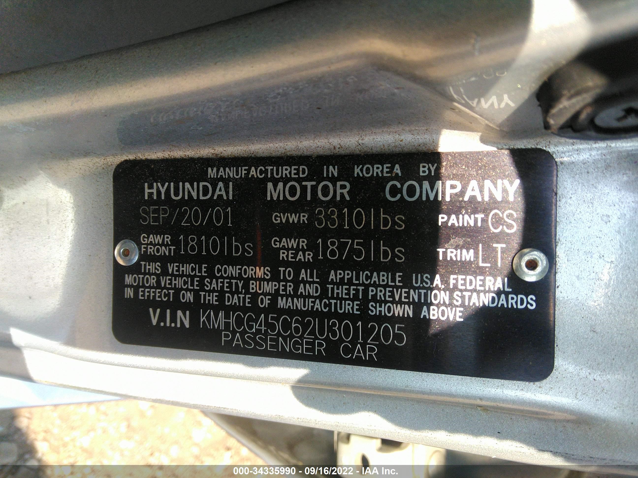 Photo 8 VIN: KMHCG45C62U301205 - HYUNDAI ACCENT 