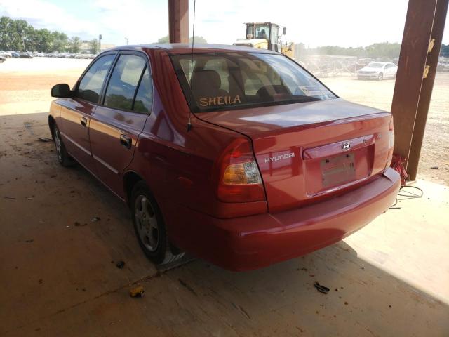 Photo 2 VIN: KMHCG45C62U394906 - HYUNDAI ACCENT GL 