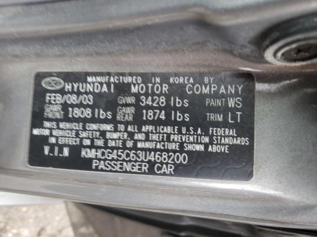 Photo 9 VIN: KMHCG45C63U468200 - HYUNDAI ACCENT GL 