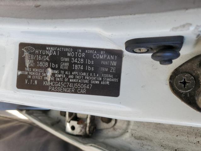 Photo 11 VIN: KMHCG45C74U550647 - HYUNDAI ACCENT GL 