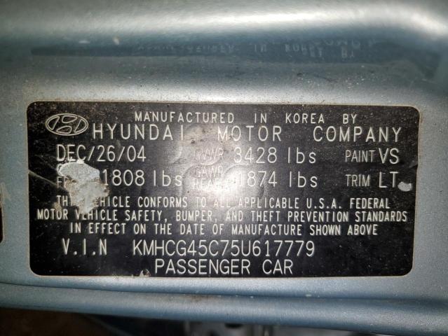 Photo 12 VIN: KMHCG45C75U617779 - HYUNDAI ACCENT 