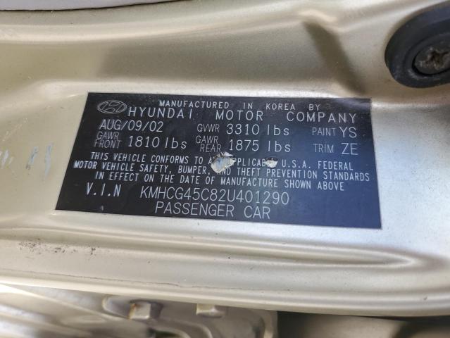 Photo 11 VIN: KMHCG45C82U401290 - HYUNDAI ACCENT 