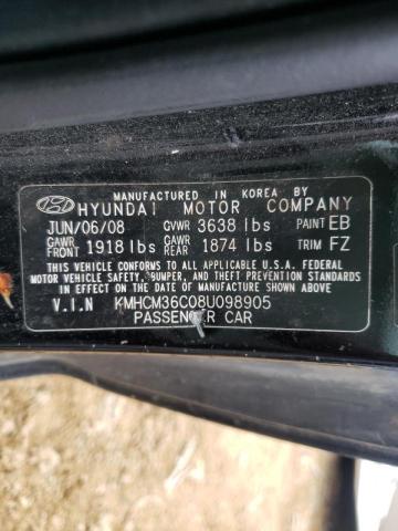 Photo 9 VIN: KMHCM36C08U098905 - HYUNDAI ACCENT GS 