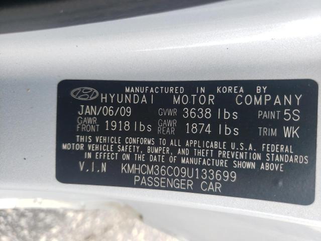 Photo 11 VIN: KMHCM36C09U133699 - HYUNDAI ACCENT GS 