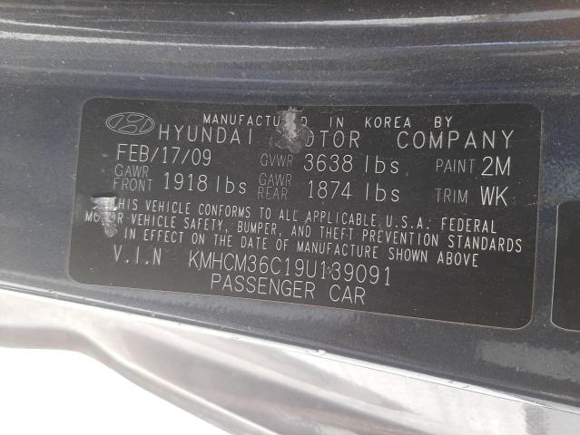 Photo 9 VIN: KMHCM36C19U139091 - HYUNDAI ACCENT GS 