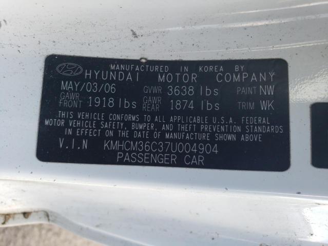 Photo 11 VIN: KMHCM36C37U004904 - HYUNDAI ACCENT GS 