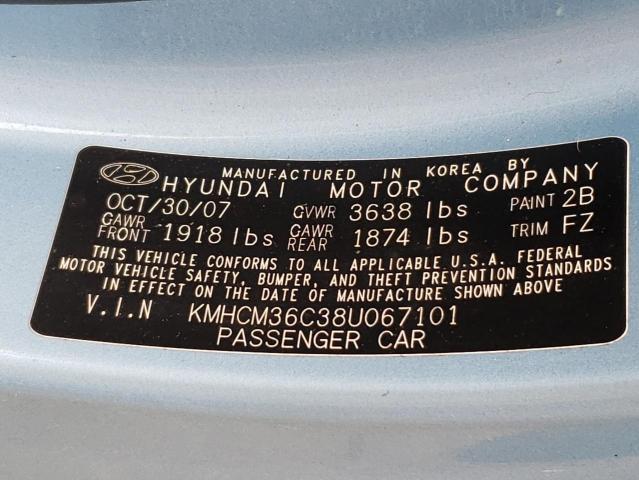 Photo 9 VIN: KMHCM36C38U067101 - HYUNDAI ACCENT GS 