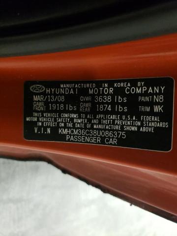 Photo 11 VIN: KMHCM36C38U086375 - HYUNDAI ACCENT 