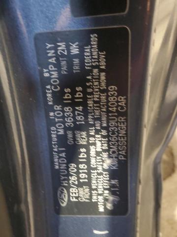 Photo 11 VIN: KMHCM36C39U140839 - HYUNDAI ACCENT GS 