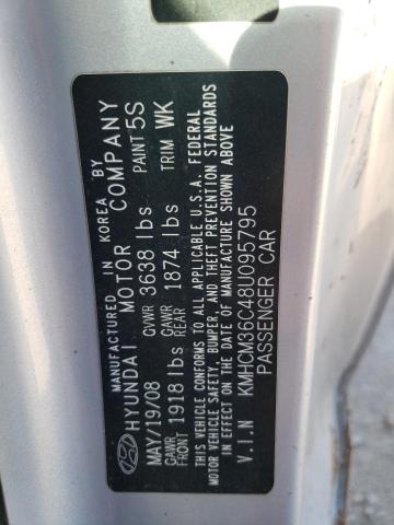 Photo 12 VIN: KMHCM36C48U095795 - HYUNDAI ACCENT 