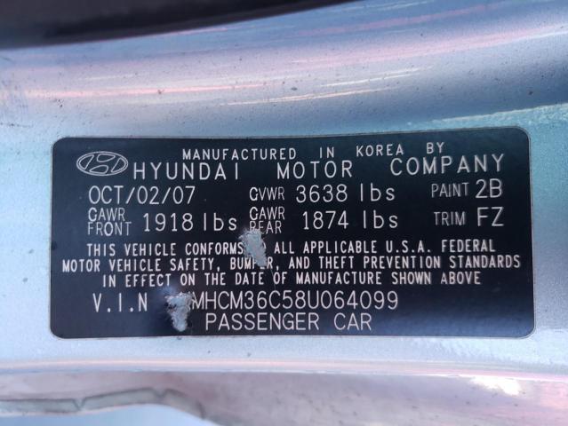 Photo 9 VIN: KMHCM36C58U064099 - HYUNDAI ACCENT GS 