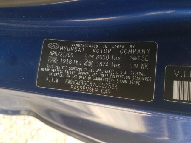 Photo 9 VIN: KMHCM36C67U002564 - HYUNDAI ACCENT GS 