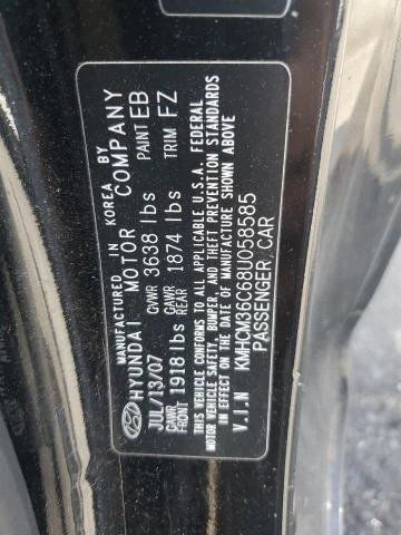 Photo 11 VIN: KMHCM36C68U058585 - HYUNDAI ACCENT GS 