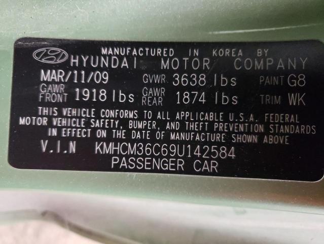 Photo 12 VIN: KMHCM36C69U142584 - HYUNDAI ACCENT GS 