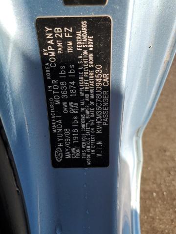 Photo 11 VIN: KMHCM36C78U094530 - HYUNDAI ACCENT GS 