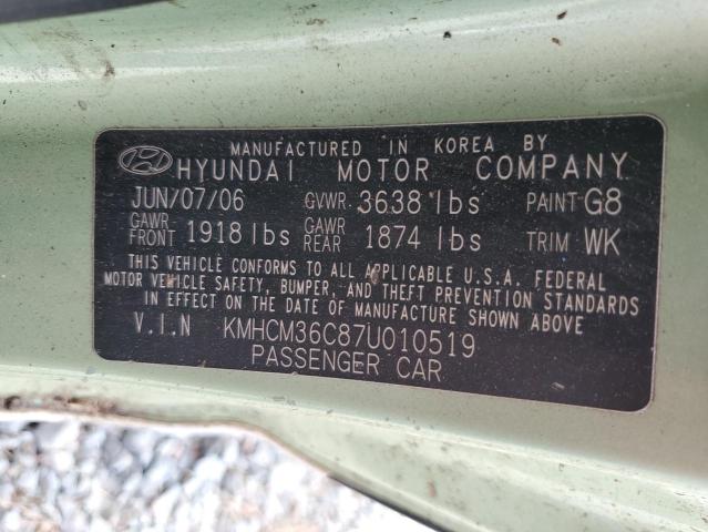 Photo 11 VIN: KMHCM36C87U010519 - HYUNDAI ACCENT GS 