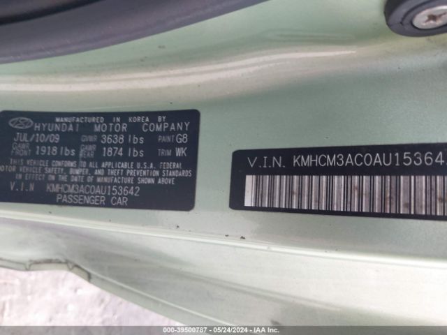 Photo 8 VIN: KMHCM3AC0AU153642 - HYUNDAI ACCENT 