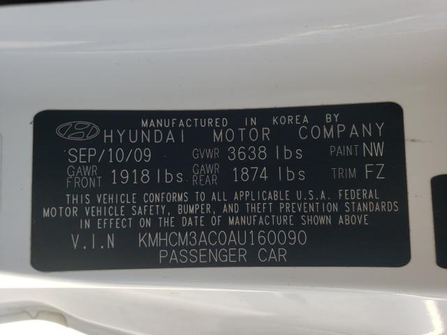 Photo 9 VIN: KMHCM3AC0AU160090 - HYUNDAI ACCENT BLU 