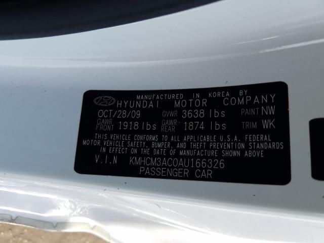 Photo 9 VIN: KMHCM3AC0AU166326 - HYUNDAI ACCENT BLU 