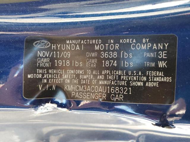 Photo 9 VIN: KMHCM3AC0AU168321 - HYUNDAI ACCENT BLU 