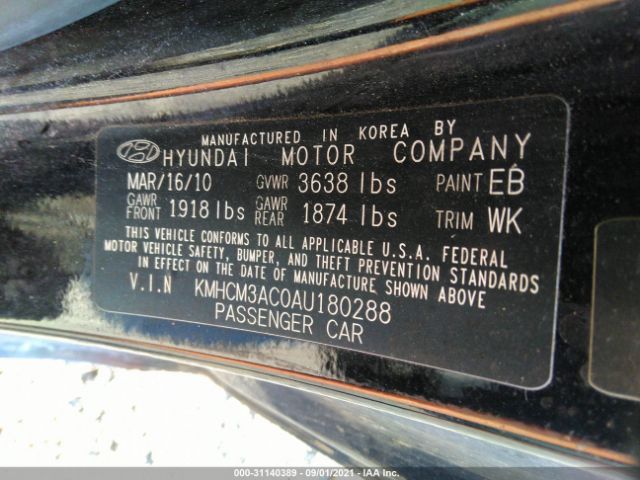 Photo 8 VIN: KMHCM3AC0AU180288 - HYUNDAI ACCENT 