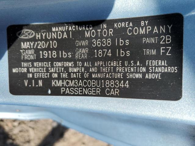 Photo 11 VIN: KMHCM3AC0BU188344 - HYUNDAI ACCENT 