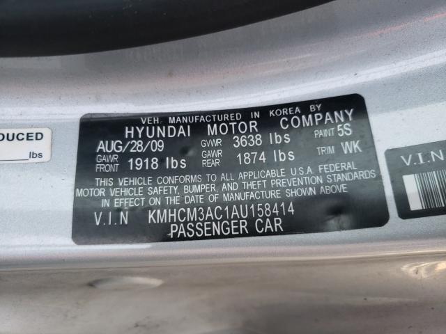 Photo 9 VIN: KMHCM3AC1AU158414 - HYUNDAI ACCENT BLU 