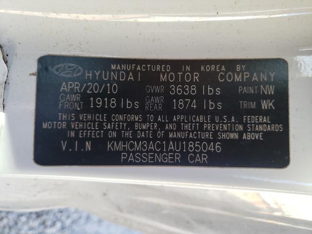 Photo 9 VIN: KMHCM3AC1AU185046 - HYUNDAI ACCENT BLU 