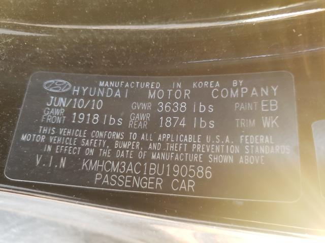 Photo 9 VIN: KMHCM3AC1BU190586 - HYUNDAI ACCENT GL 