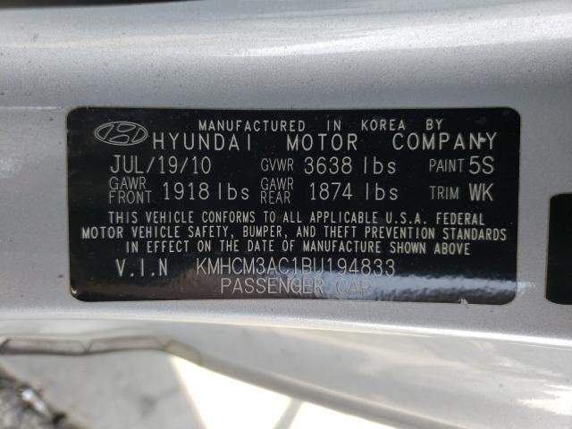 Photo 9 VIN: KMHCM3AC1BU194833 - HYUNDAI ACCENT GL 