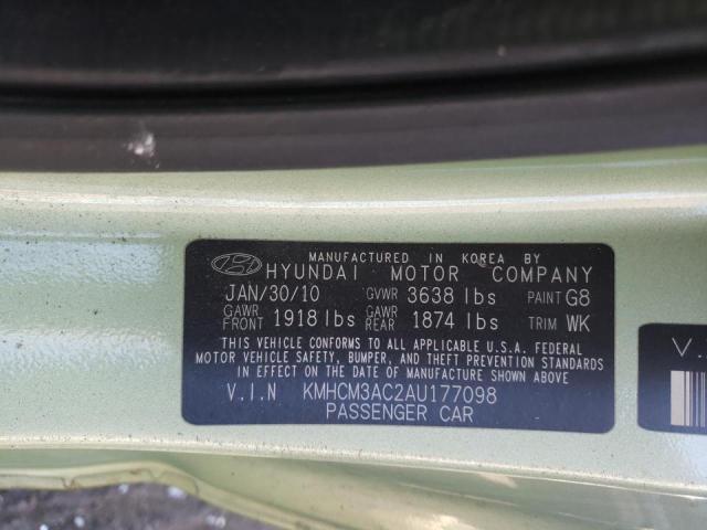 Photo 9 VIN: KMHCM3AC2AU177098 - HYUNDAI ACCENT BLU 