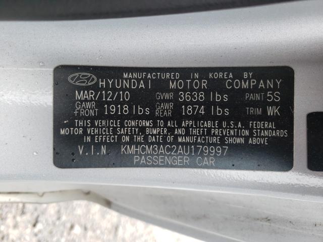 Photo 9 VIN: KMHCM3AC2AU179997 - HYUNDAI ACCENT BLU 