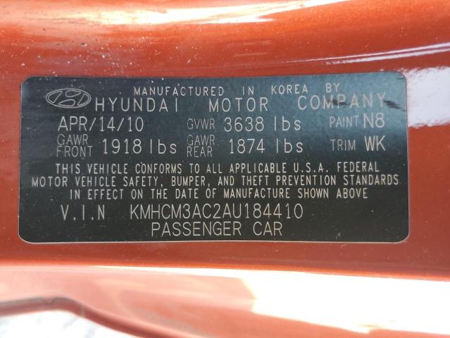 Photo 9 VIN: KMHCM3AC2AU184410 - HYUNDAI ACCENT BLU 