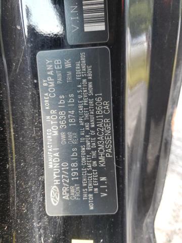 Photo 11 VIN: KMHCM3AC2AU186061 - HYUNDAI ACCENT BLU 