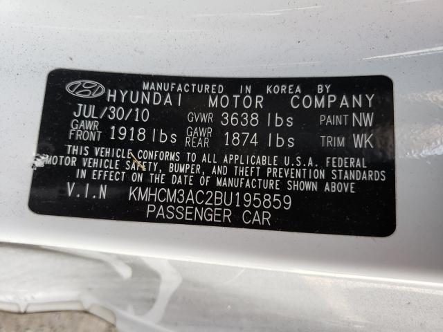 Photo 9 VIN: KMHCM3AC2BU195859 - HYUNDAI ACCENT GL 