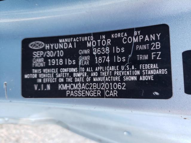 Photo 11 VIN: KMHCM3AC2BU201062 - HYUNDAI ACCENT GL 