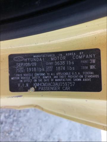 Photo 9 VIN: KMHCM3AC3AU159757 - HYUNDAI ACCENT BLU 