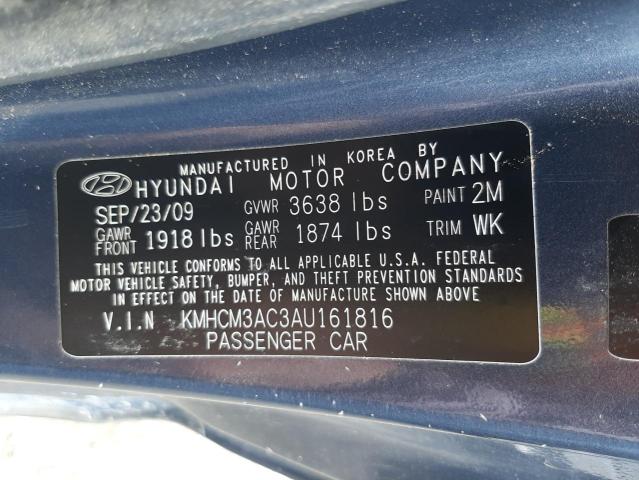 Photo 9 VIN: KMHCM3AC3AU161816 - HYUNDAI ACCENT BLU 