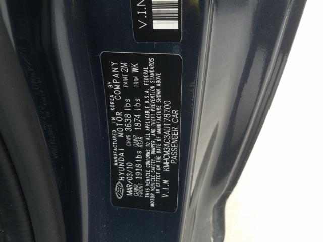 Photo 9 VIN: KMHCM3AC3AU178700 - HYUNDAI ACCENT 