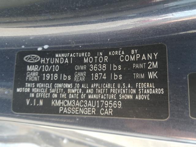 Photo 9 VIN: KMHCM3AC3AU179569 - HYUNDAI ACCENT 