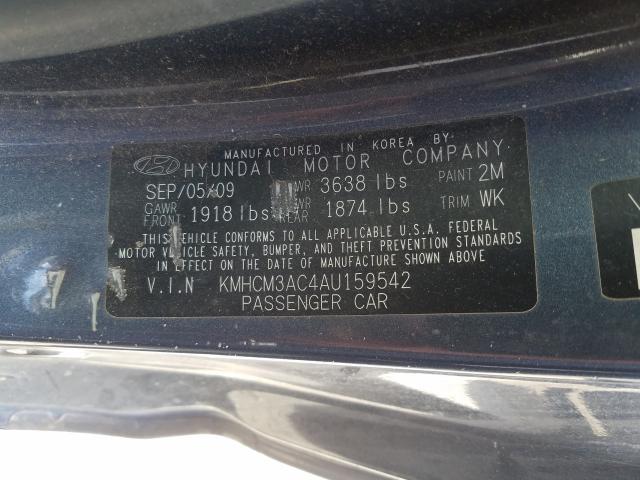 Photo 9 VIN: KMHCM3AC4AU159542 - HYUNDAI ACCENT BLU 