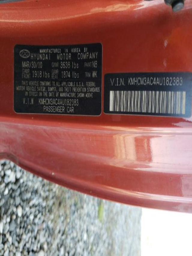 Photo 9 VIN: KMHCM3AC4AU182383 - HYUNDAI ACCENT BLU 