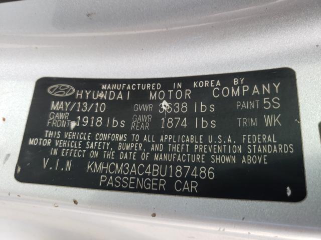 Photo 9 VIN: KMHCM3AC4BU187486 - HYUNDAI ACCENT GL 