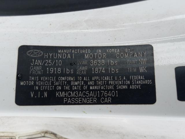 Photo 9 VIN: KMHCM3AC5AU176401 - HYUNDAI ACCENT BLU 