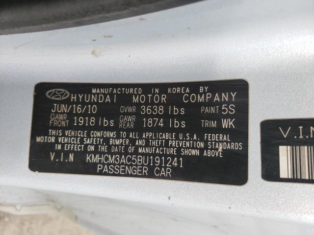 Photo 9 VIN: KMHCM3AC5BU191241 - HYUNDAI ACCENT GL 