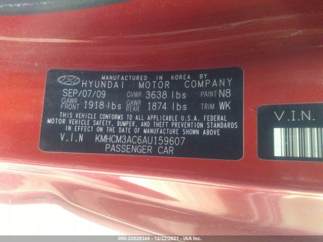 Photo 8 VIN: KMHCM3AC6AU159607 - HYUNDAI ACCENT 