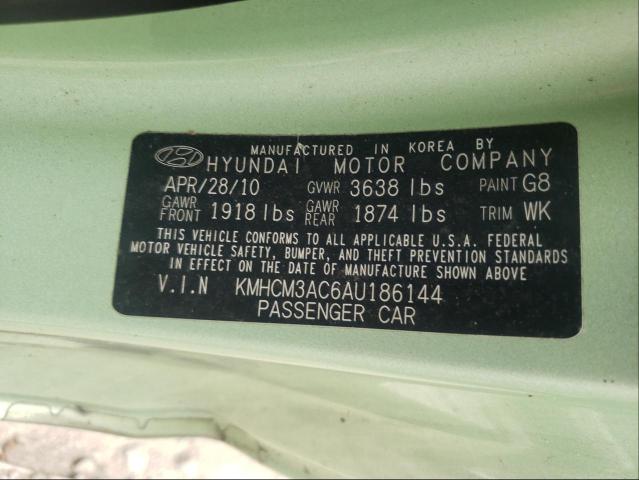 Photo 9 VIN: KMHCM3AC6AU186144 - HYUNDAI ACCENT BLU 