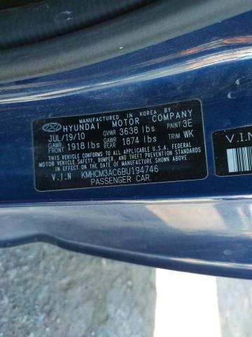 Photo 9 VIN: KMHCM3AC6BU194746 - HYUNDAI ACCENT GL 