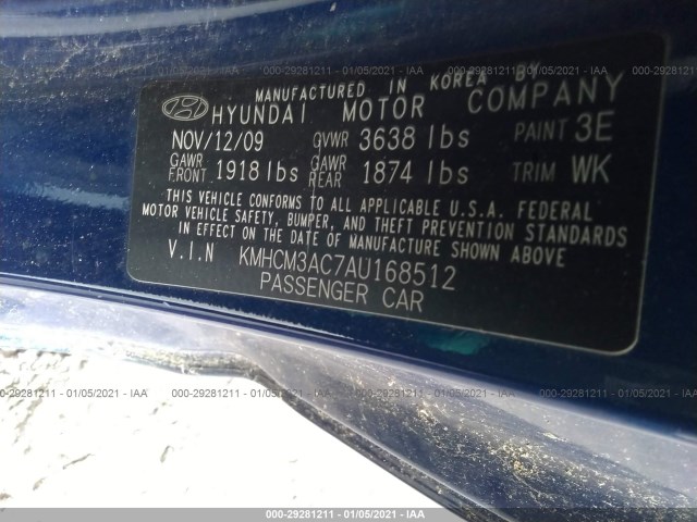 Photo 8 VIN: KMHCM3AC7AU168512 - HYUNDAI ACCENT 