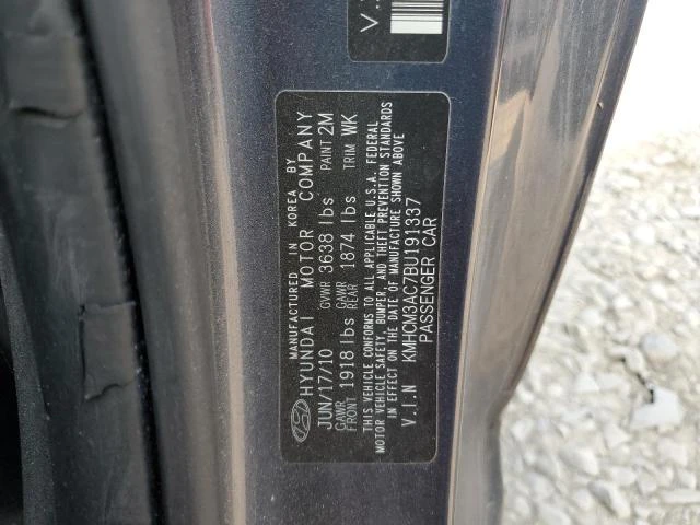 Photo 11 VIN: KMHCM3AC7BU191337 - HYUNDAI ACCENT GL 